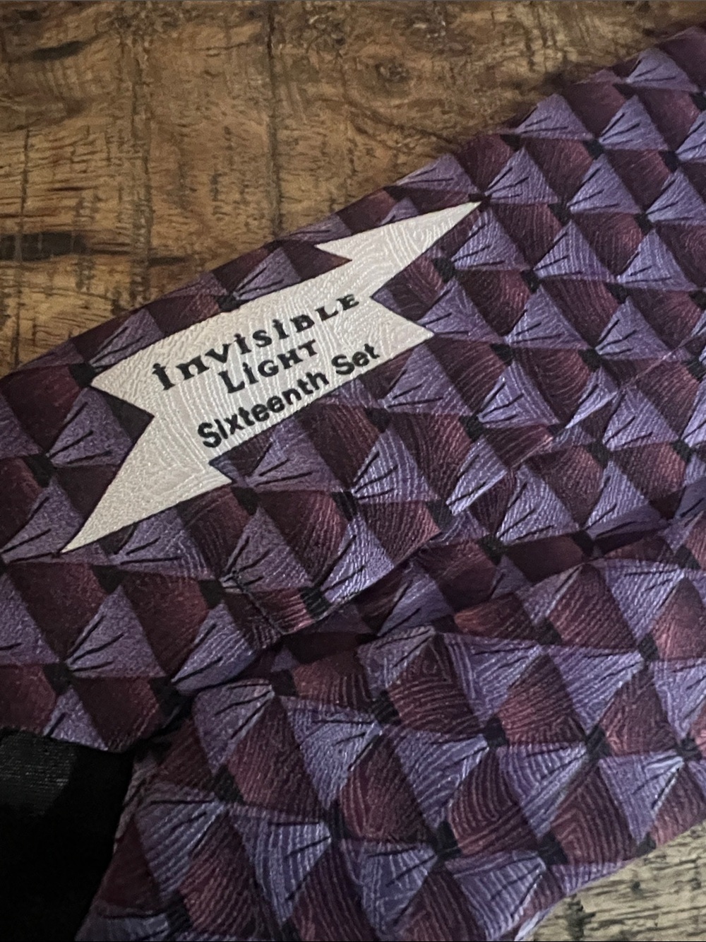 Grateful Dead Purple Geometric Silk Tie - Picture 4 of 5